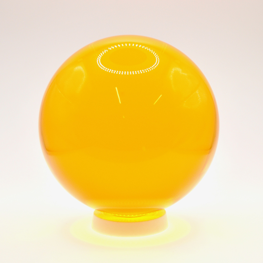 Акриловый шар для контактного жонглирования 100 мм, оранжевый  #1