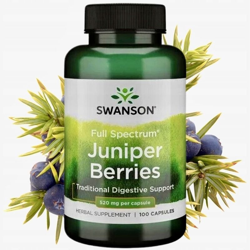 Swanson Ягоды можжевельника 520 мг // Swanson Juniper Berries 520 mg, 100 капсул  #1