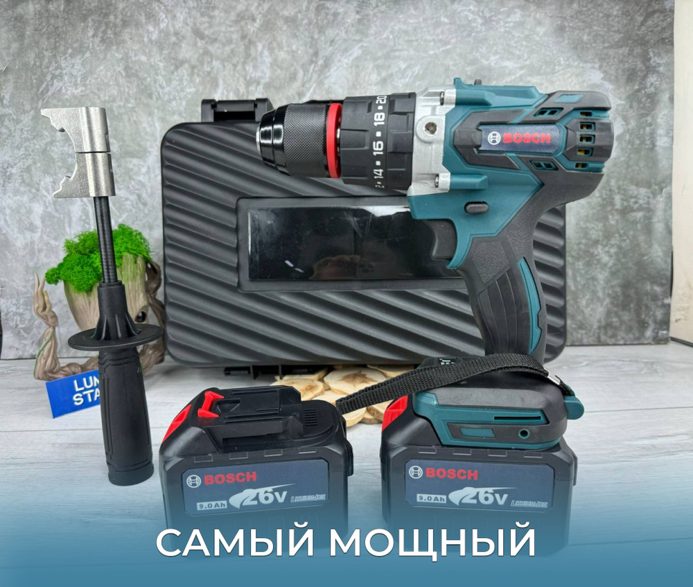 BOSCH Шуруповерт, 21В, 130 Нм, 2 АКБ #1