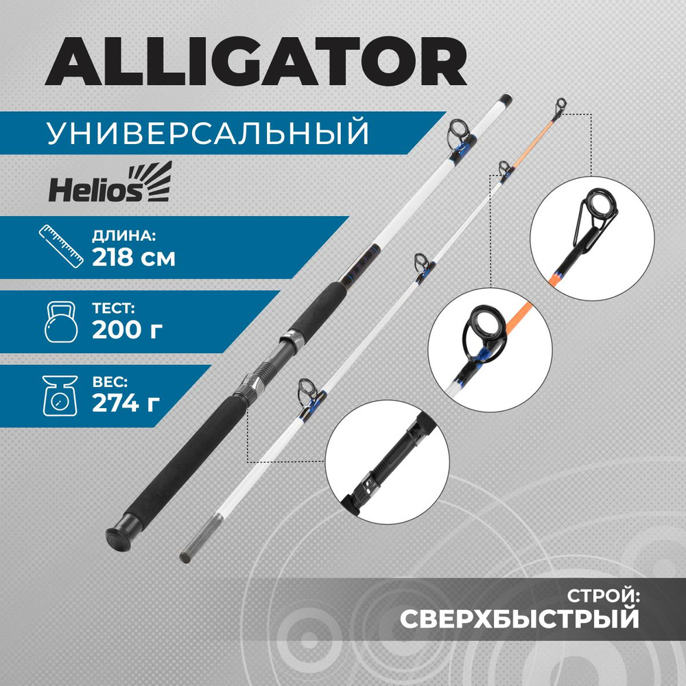 Helios / Удилище штекерное ALLIGATOR до 200 гр, 218 см #1