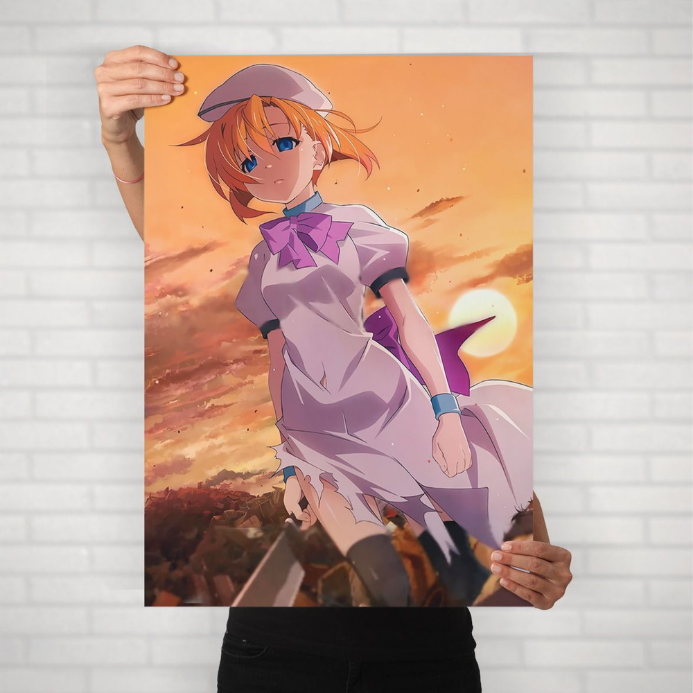Плакат на стену для интерьера Когда плачут цикады (Хигураши - Рюгу Рена 4) - Постер по аниме формата #1