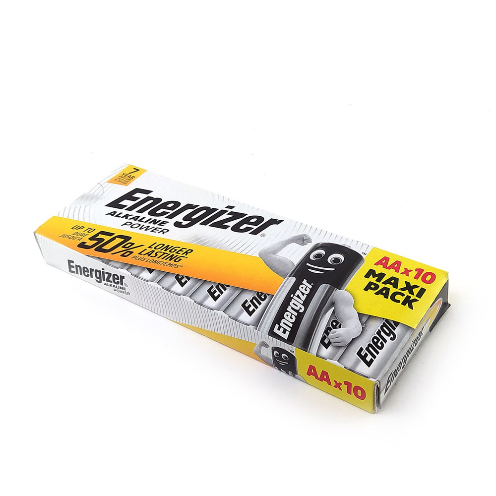 Батарейка (10шт) ENERGIZER LR6 (AA) Alkaline Power 1.5В щелочная (алкалиновая) (box10)  #1