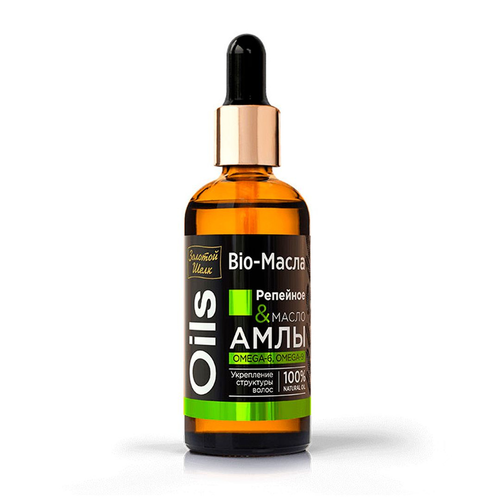 Золотой Шелк Bio-Масло для укрепления структуры волос Репейное & масло Амлы, 100 мл  #1