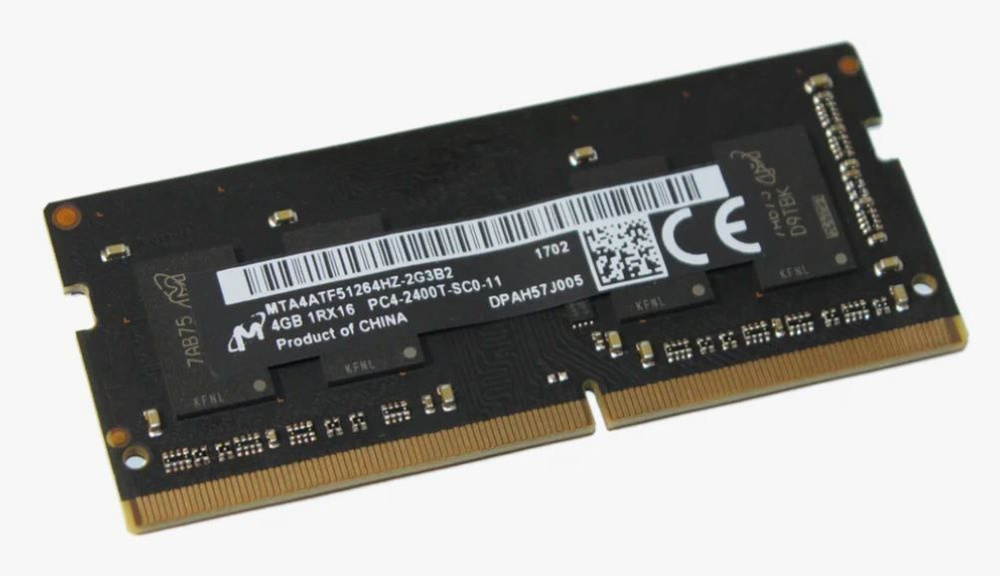 Micron Оперативная память SODIMM DDR4 MTA4ATF51264HZ-2G3B2 4Гб 2400MHz 1x (MTA4ATF51264HZ-2G3B2)  #1