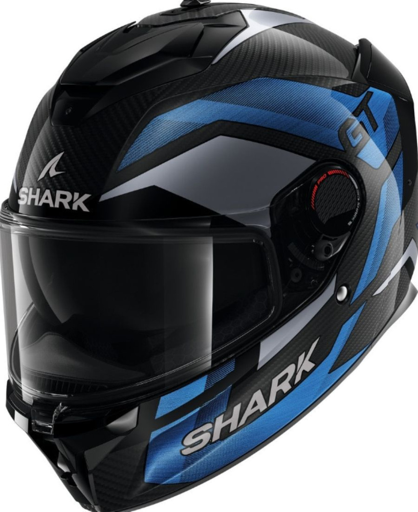 Шлем Shark SPARTAN GT PRO RITMO CARBON Black/Blue/Chrome (L) #1