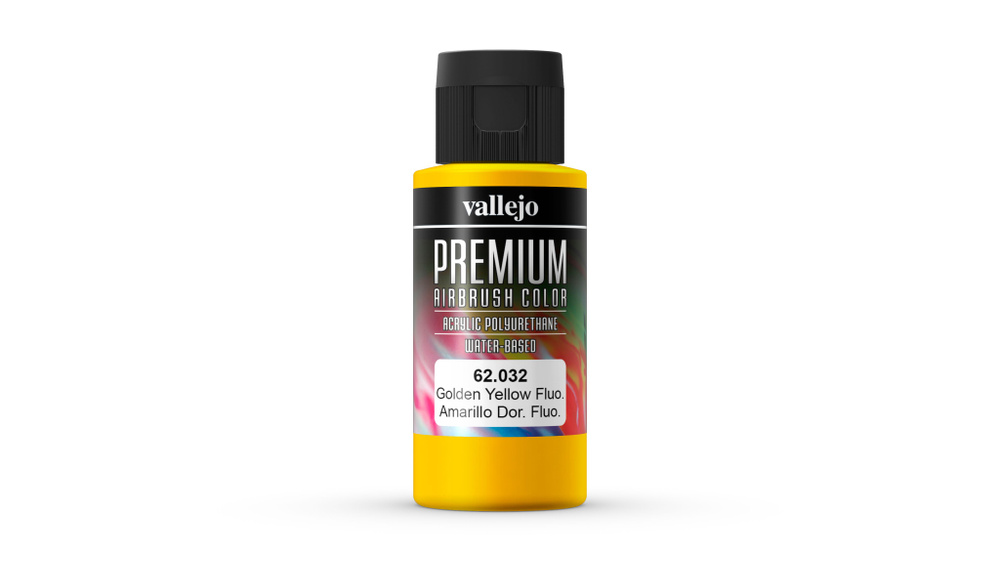 Краска для аэрографа Vallejo Premium/ золотистый флуо (арт.62032) #1