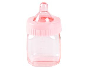 Бонбоньерка Amscan Бутылочка розовая 6 шт #1