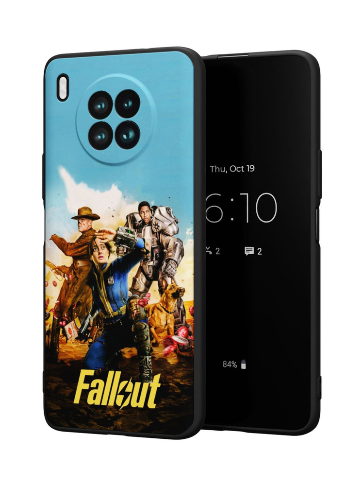 Силиконовый чехол Mcover для Honor 50 Lite/Nova 8i (Хонор 50 лайт Нова 8и), Fallout, Главные Герои  #1