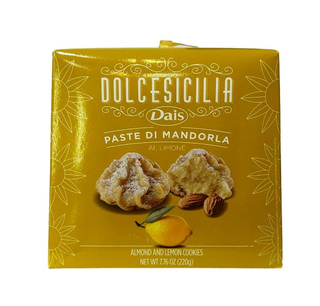 Миндальное печенье с лимоном Dolce Sicilia 220 г, Paste di mandorla al limone 220 гр  #1