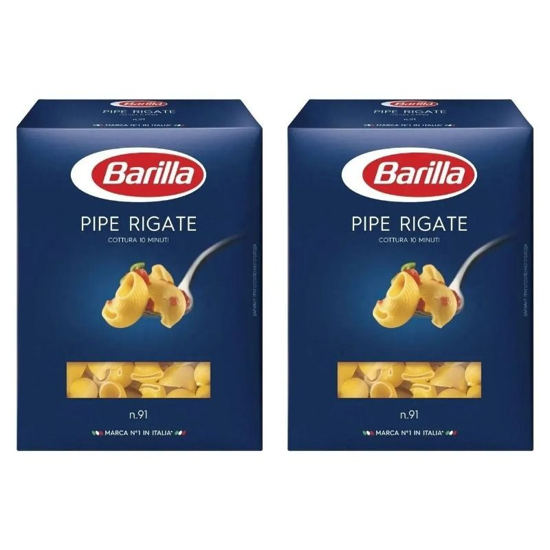 Barilla Макаронные изделия паста Pipe Rigate n.91, 450 г, 2шт #1