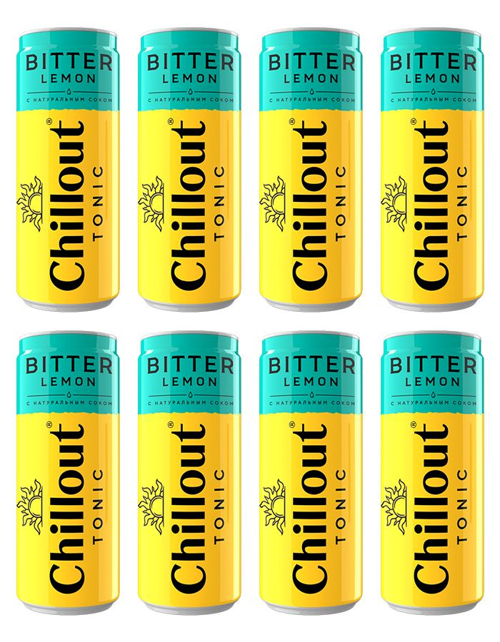 Газированный напиток Chillout Bitter Lemon, 8 шт x 330 мл #1