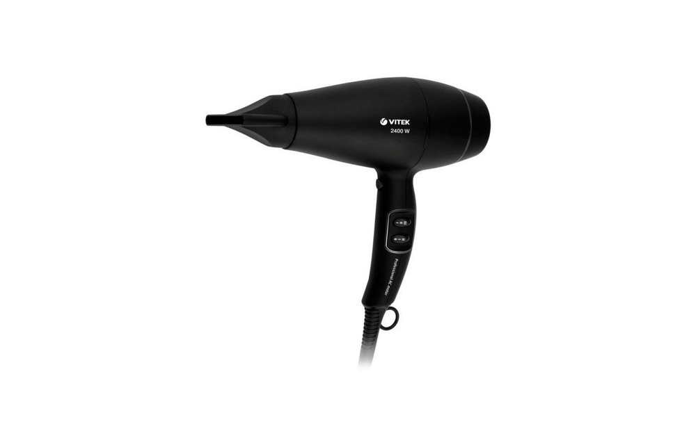 VITEK Фен для волос 1337-VT-02 2400 Вт, скоростей 3, кол-во насадок 1, черный  #1