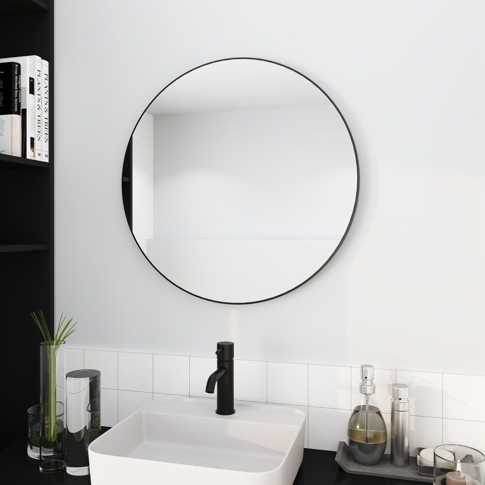 Зеркало настенное круглое 70 см, зеркало в ванну, TODA ALMA #1