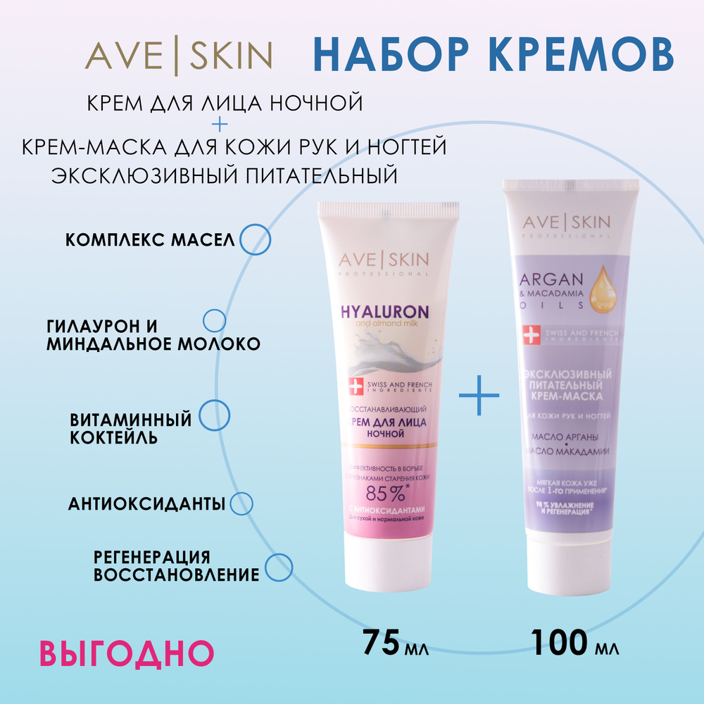 Крем для лица и рук AVE SKIN #1