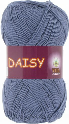 Пряжа Daisy (Vita cotton),цвет 4432 серо-голубой, 5 мотков, 50гр/295м,100% хлопок двойной мерсеризации,Индия #1