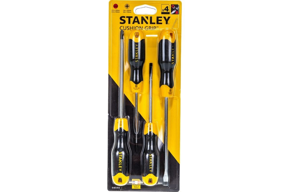 Набор отверток CUSHION GRIP 4шт Stanley 0-65-013 #1