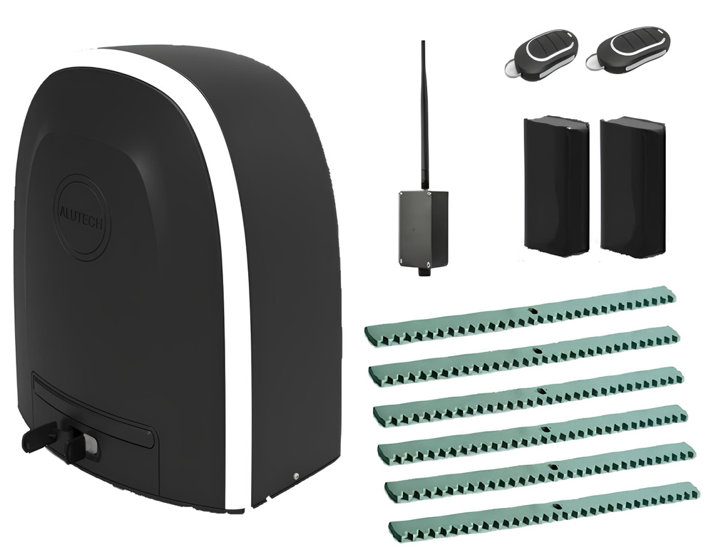 Автоматика для откатных ворот ALUTECH RTO-500MKIT-F6-BT, комплект: привод, фотоэлементы, 2 пульта, Bluetooth-модуль, #1