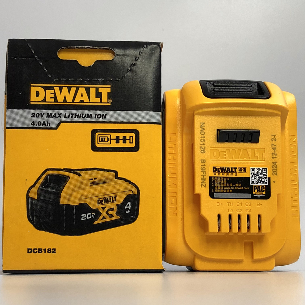 Аккумулятор DeWalt DCB182 20V 4 AH #1