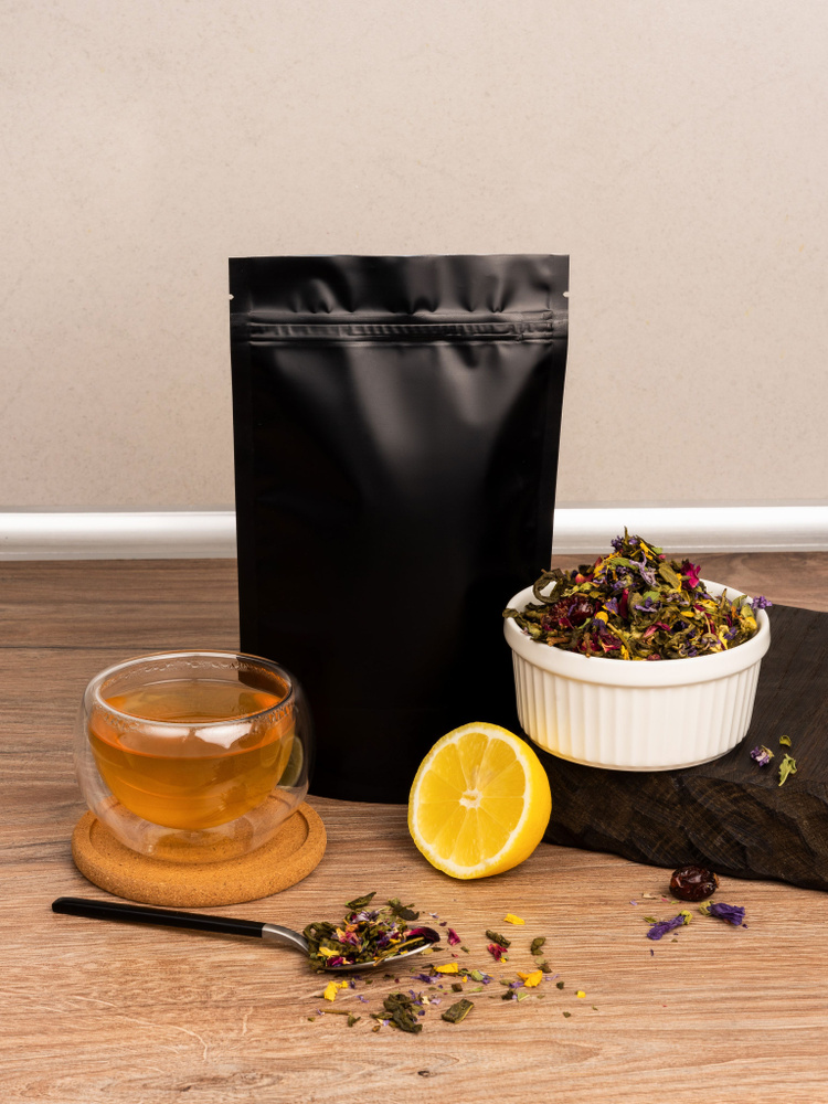 Краснополянский сбор горных трав и соцветий чай травяной с добавлением зеленого чая  #1