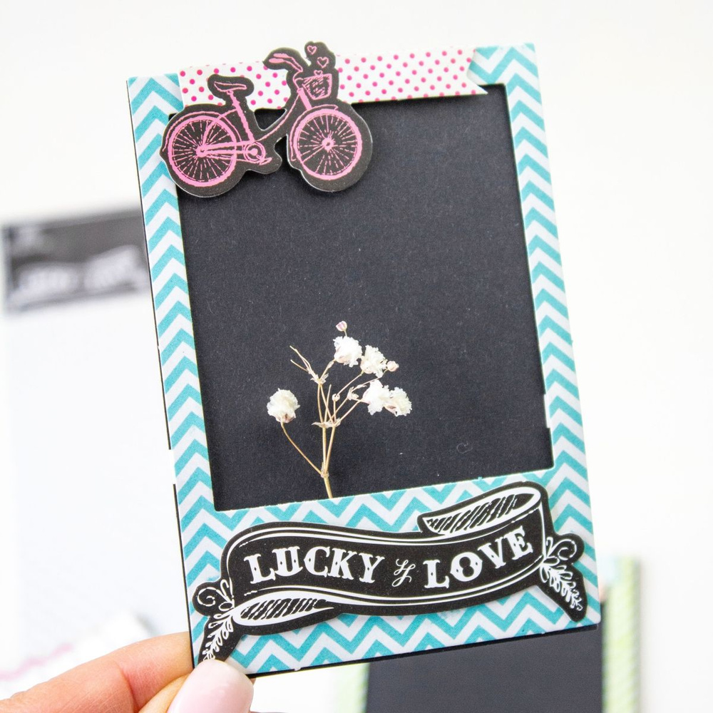Рамки декоративные, в наборе 4 шт. "Lucki&Love", цвет:черный, мультиколор.  #1