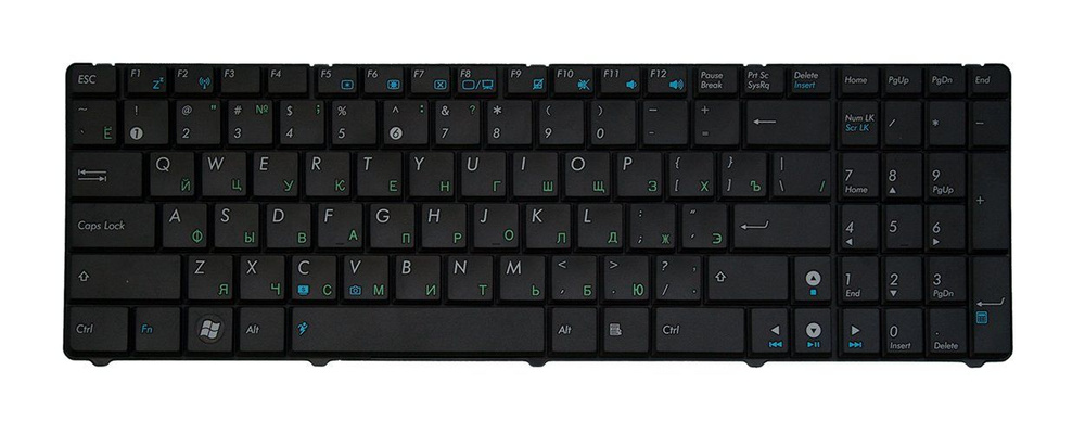 Клавиатура для ноутбука Asus K50AF без рамки #1