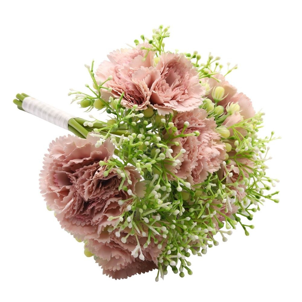 Искусственные цветы Astra&Craft Букетик гвоздик 7 шт 29 см, Лавандово-розовый (HY125-36027)  #1