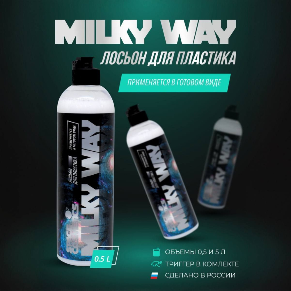 Квик детейлер полироль для пластика Milky Way (500 мл) #1