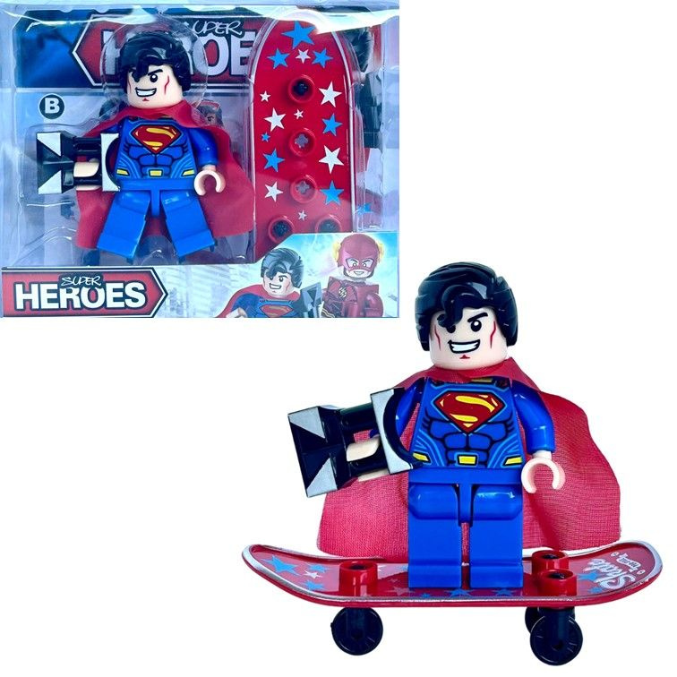 2017-42B Конструктор minifigures Super Heroes Superman, фигурка Супермен 8 см.  #1