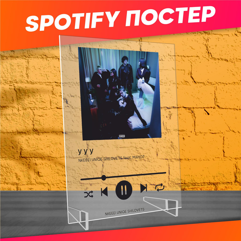 Spotify poster постер nkeeei uniqe shilovets трек пластинка #1