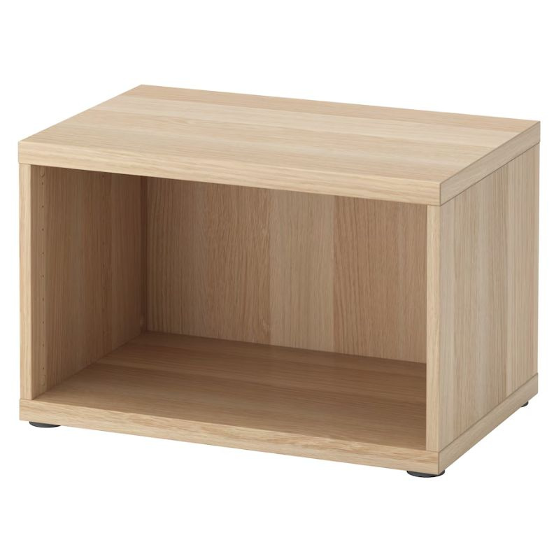 Каркас - IKEA BESTA/БЕСТО/БЕСТА ИКЕА, 60x40x38 см, под беленый дуб  #1