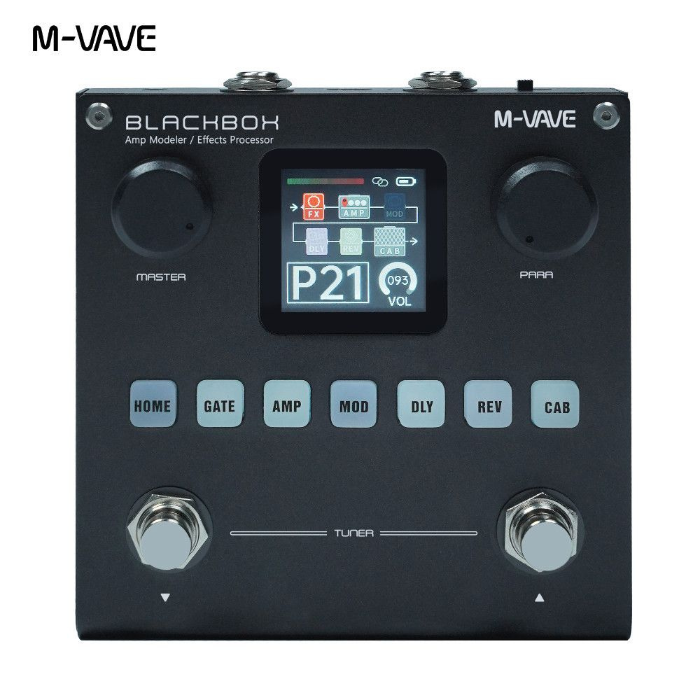 M-VAVE BLACKBOX Гитарная педаль мультиэффектов Аудио процессор 44.1KHz/24bit высокого разрешения сэмплирования, #1