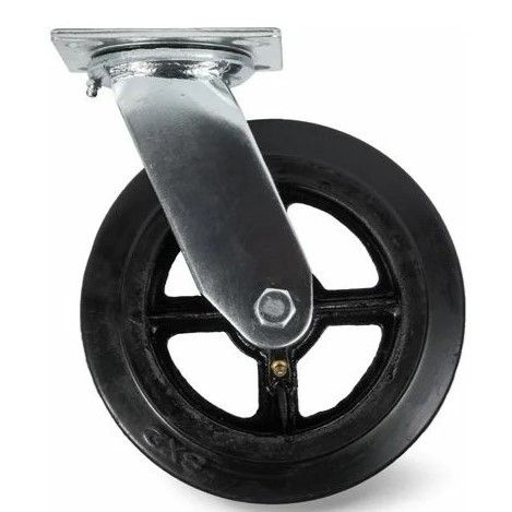 Колесо обрезиненное большегрузное поворотное TOR SCd 55 125 мм  #1
