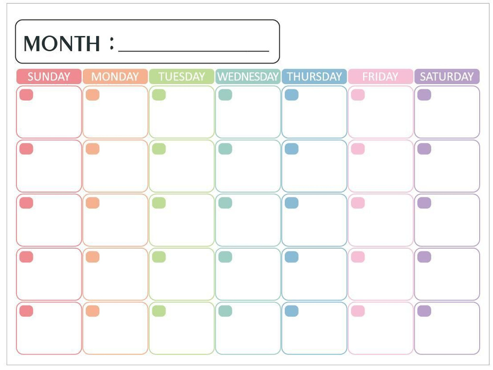 Магнитный планер на месяц с маркером на холодильник, магнитная доска 30 х 40 см  #1