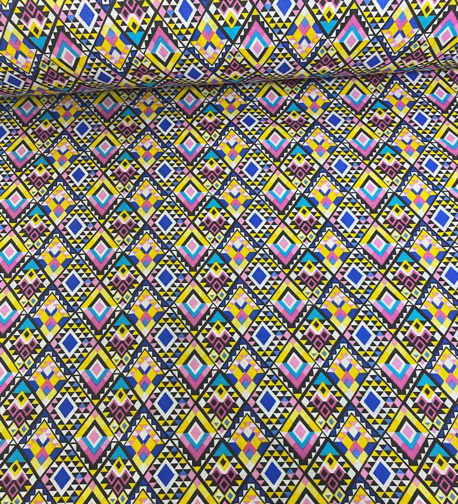 Ткань для шитья хлопок, Бязь, Отрез - 3х1,5 м Мозаика #1