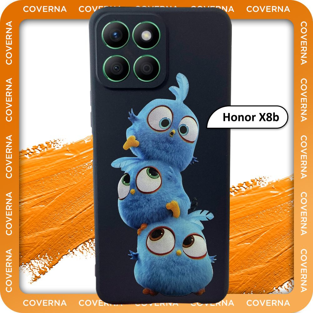 Чехол силиконовый с рисунком Angry Birds на Huawei Honor X8b, для Хонор Х8б  #1