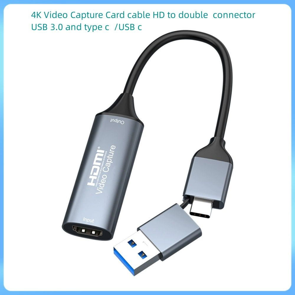 4k видеозахват карта HDMI совместима с USB 3.0 типо-c аудио-видеорегистратор для компьютерных игр потоковой #1