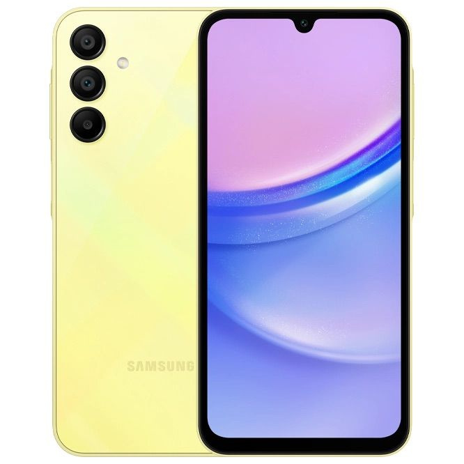 Samsung Смартфон Galaxy A15 8/256 ГБ, желтый #1