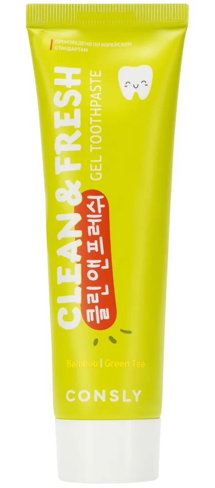 Consly Зубная паста с экстрактами бамбука и зеленого чая Clean&Fresh, 105г  #1