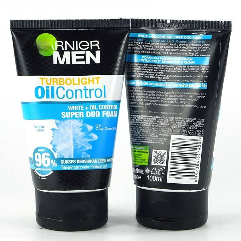 Очищающее средство для лица rnier Men Turbolight Oil Control #1