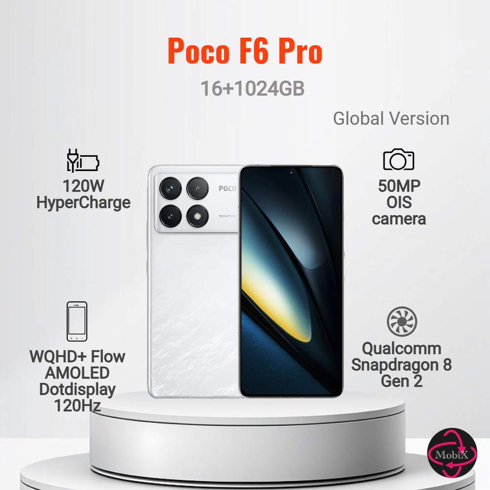 Xiaomi Смартфон Poco F6 Pro 5G 16/1 ТБ, белый #1