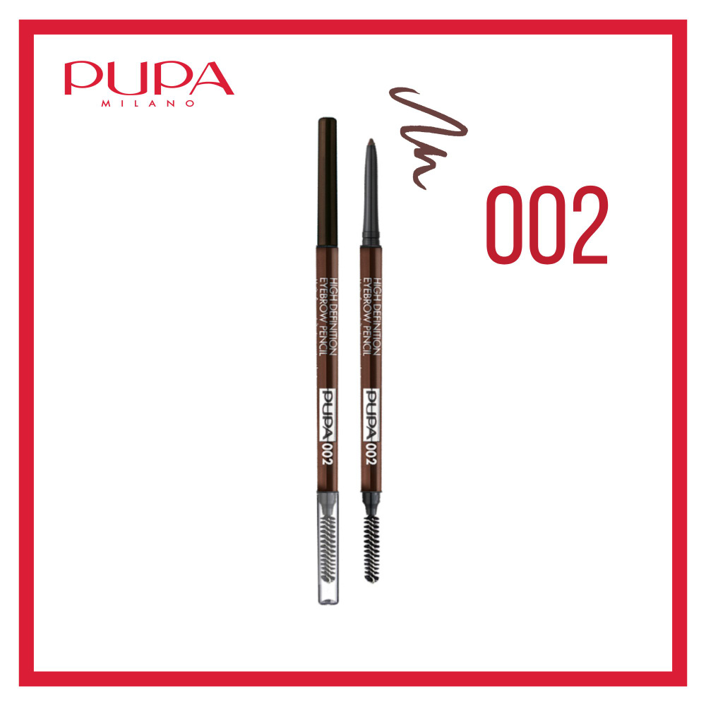 PUPA Карандаш для бровей High Definition Eyebrow Pensil №002, оттенок Коричневый  #1