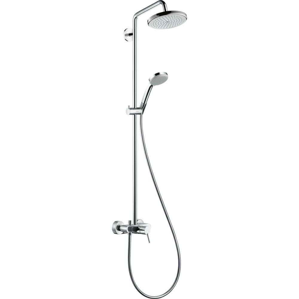 Душевая система hansgrohe Croma 220 1jet со смесителем для душа 27222000, хром  #1