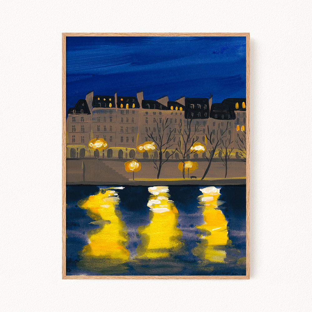 Постер "The Seine by Night", 60х90 см #1