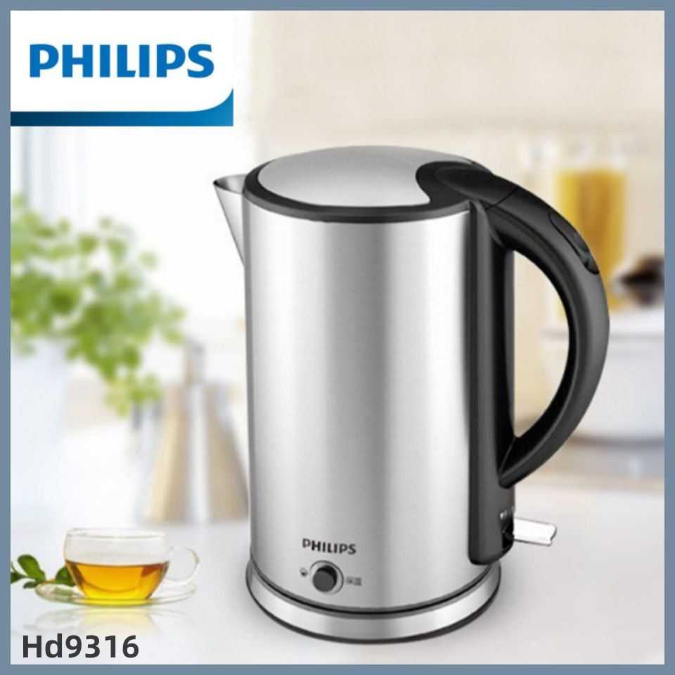 Philips Электрический чайник HD9316, черный, светло-серый #1