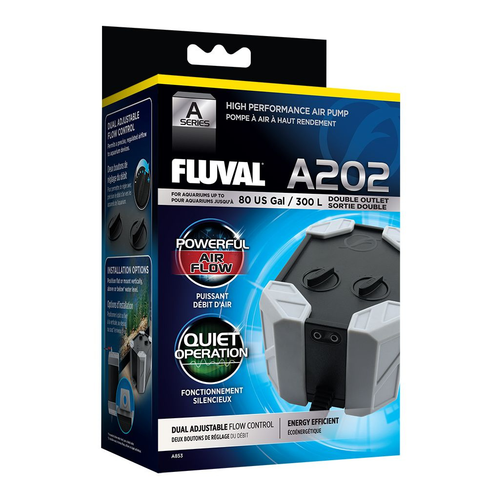 Компрессор для аквариумов FLUVAL AIr 202 двухканальный до 300 л  #1