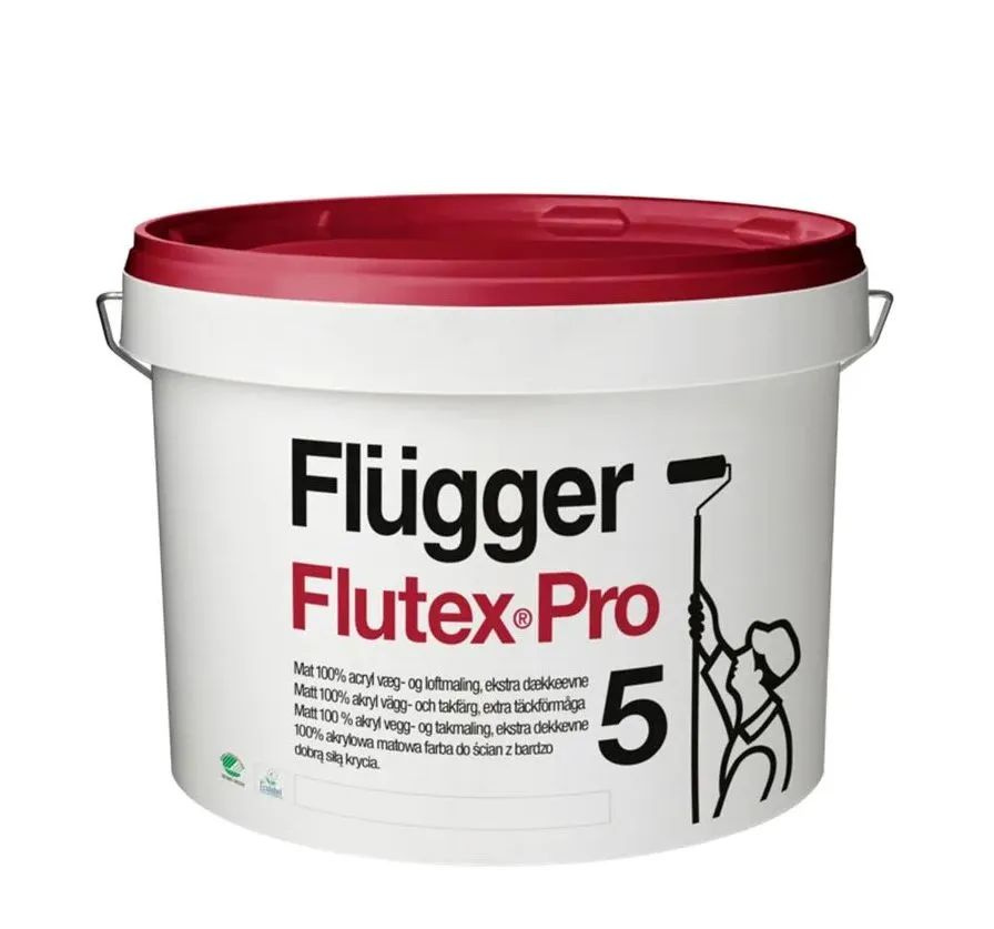 Flugger Flutex Pro 5 Акриловая краска с повышенной кроющей способностью для внутренних работ 2,8л  #1