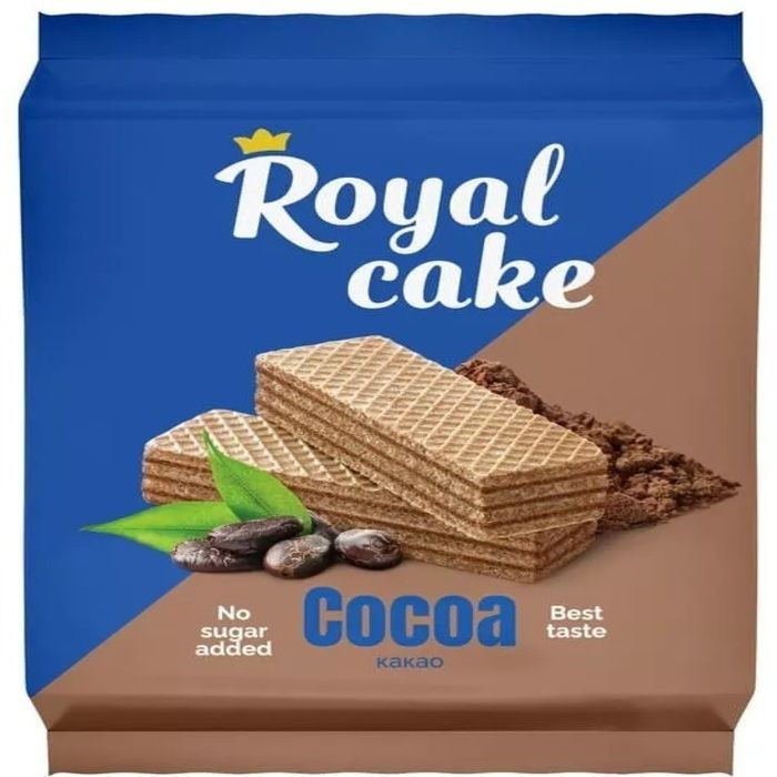 Вафли на сорбите Royal Cake со вкусом какао 120гр*4шт #1