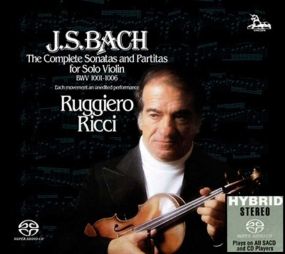 Музыка SACD Ruggiero Ricci J.S. Bach Sonatas and Partitas BWV 1001-1006 2SACD Hybrid New #1