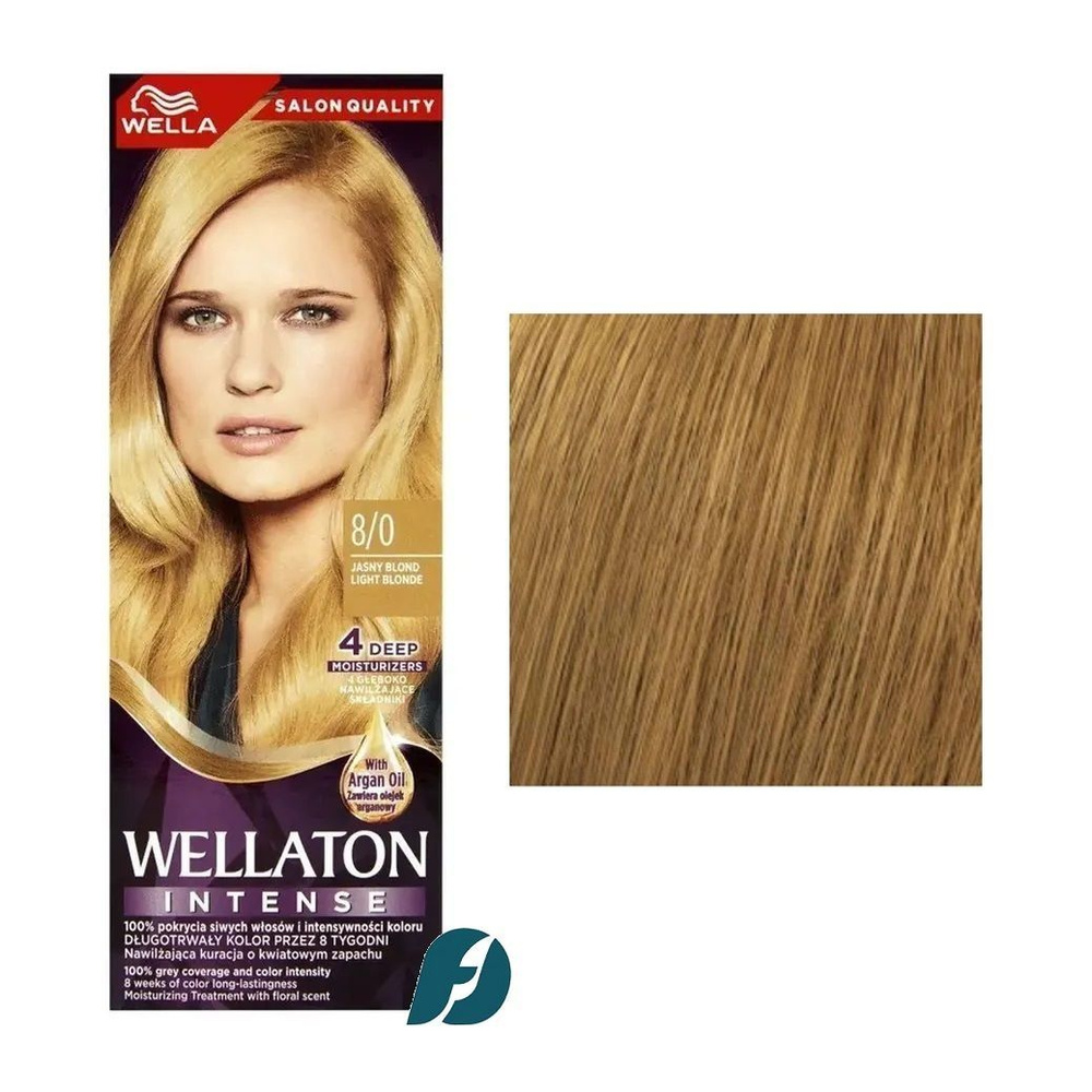 Wella WELLATON 8/0 Cтойкая крем-краска для волос - Песочный, 110 мл  #1