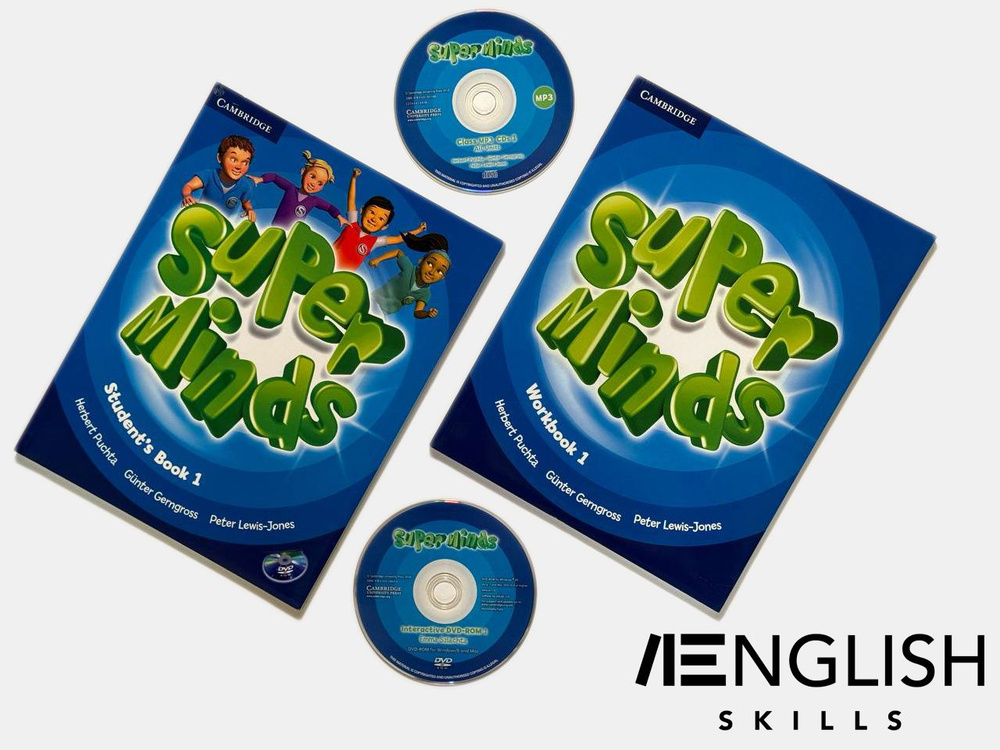 Super Minds 1. ПОЛНЫЙ КОМПЛЕКТ: Учебник + Рабочая Тетрадь + CD/DVD | Herbert Puchta  #1